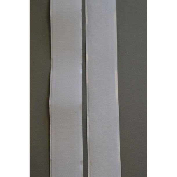 Velcro (Hook og Loop) Selvkl�bende  Hvid 20mm