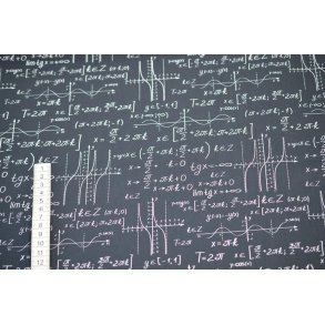 �kotex bomuld/poplin Sort m/print