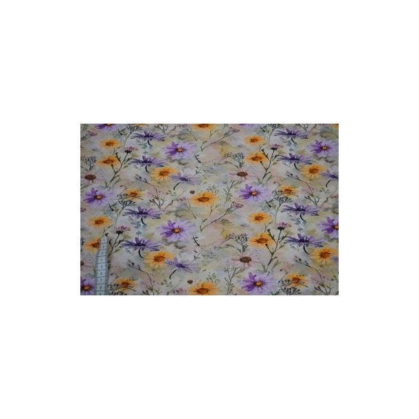 �kotex bomulds jersey, Watercolor Flower Splash
