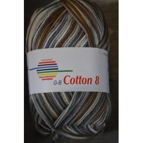 GB Cotton 8, Hvid, Brun, Beige/Gr�