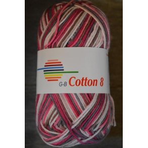 GB Cotton 8, Brun, Hvid, Pink, Gr�