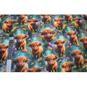 �kotex bomulds jersey, Highland Cows