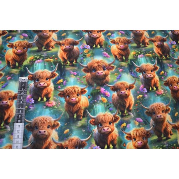 �kotex bomulds jersey, Highland Cows