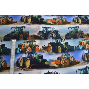 �kotex bomulds jersey m/traktor