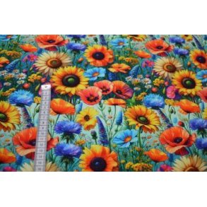 �kotex bambus jersey, Sommerblomster