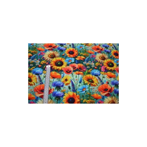 �kotex bambus jersey, Sommerblomster