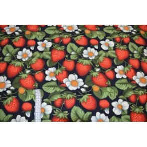 �kotex bomulds jersey, Strawberry repeat