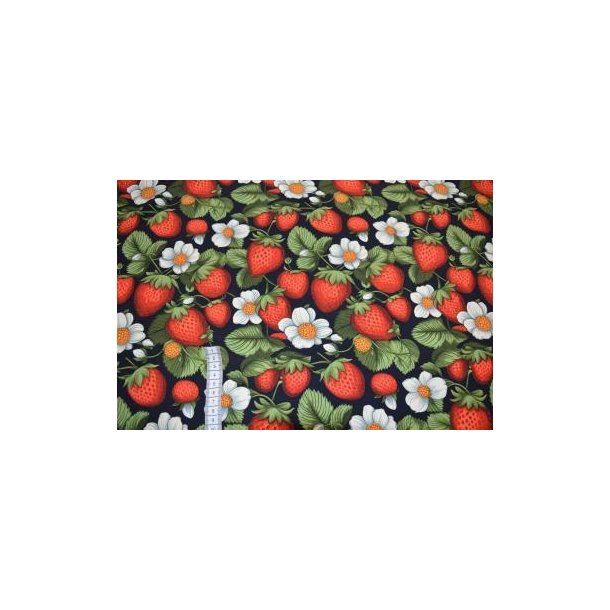 �kotex bomulds jersey, Strawberry repeat