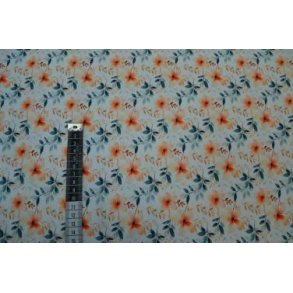 Rib jersey, Blomster