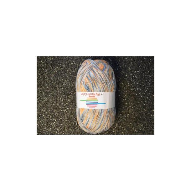 Big Wucht color, Gr�, lysebl�,orange