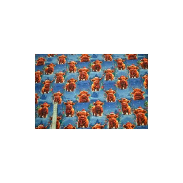 �kotex bomulds jersey, Christmas Highland Cow