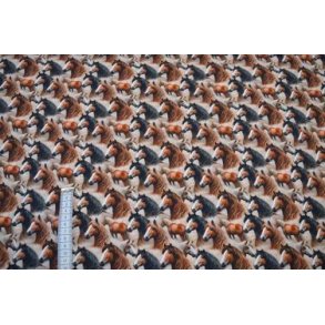 Poplin digital, Heste