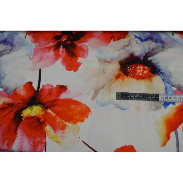 Heavy viscose jersey, Flowers