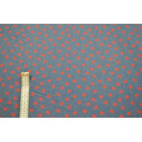 Chambray Lips print denim