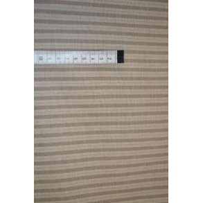 Beige stribet bomuld