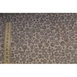 Patchworkstof m/snirkler