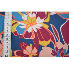 Viscose m/Retro blomster