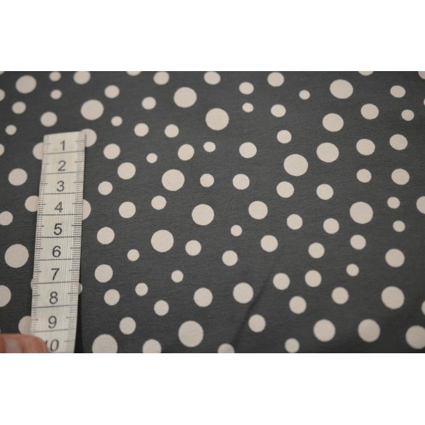 �kotex bomulds jersey Gr� m/prikker