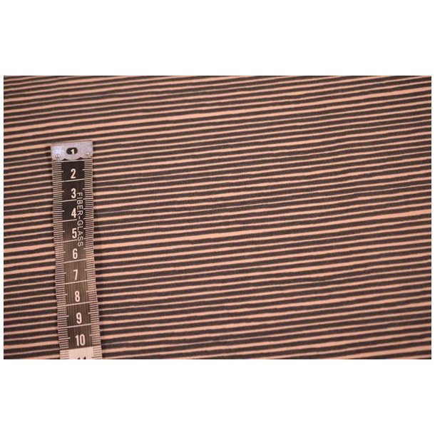 �kotex bomulds jersey Smalstribet Pudder/sort