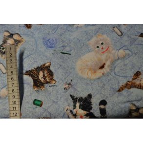 Patchworkstof m/katte