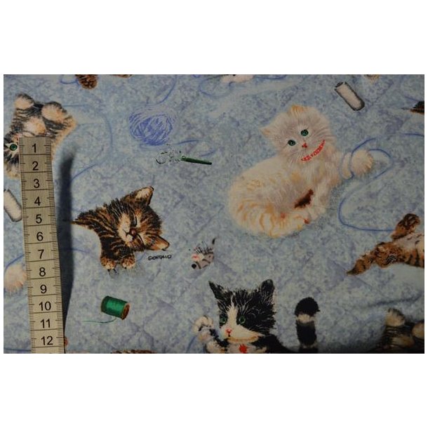 Patchworkstof m/katte