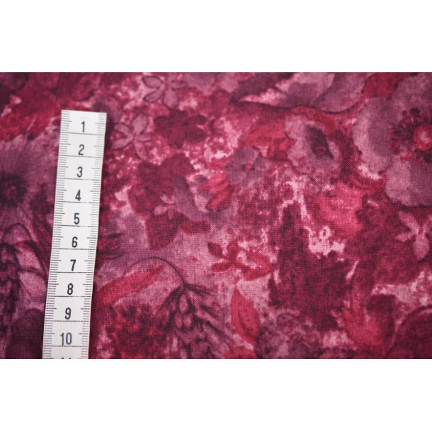 Patchworkstof m/blomster