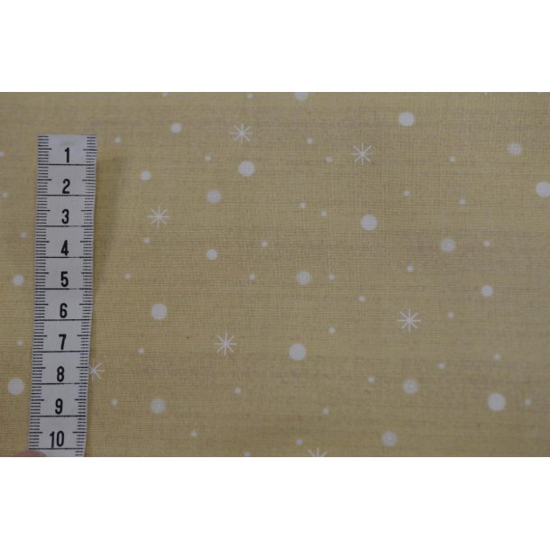 Patchworkstof m/ stjerner og prikker