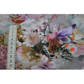 �kotex bomulds jersey m/Blomster