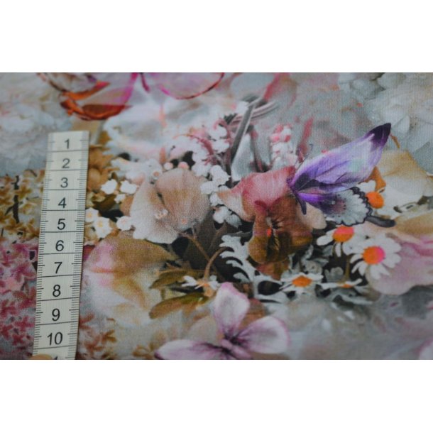 �kotex bomulds jersey m/Blomster