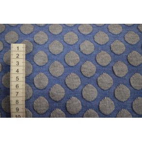 Jacquard St�vbl� m/lysegr� bobler