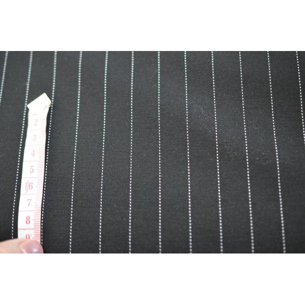 Kraftig jersey Sort m/N�lestrib