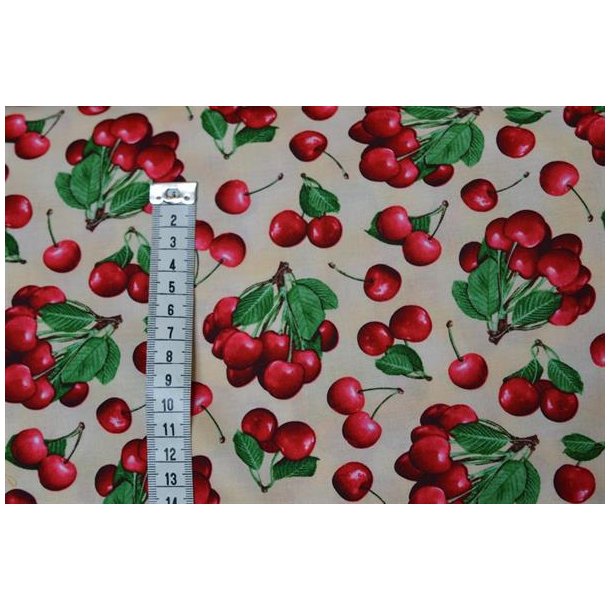 Patchwork stof m/Kirseb�r