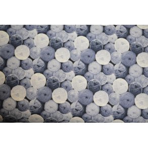 Patchworkstof m/Garnn�gler Bl�lig