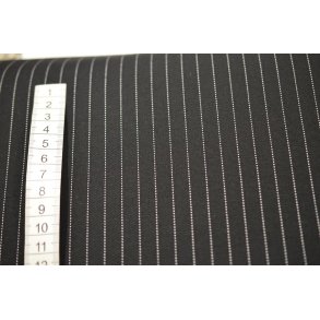 Kraftig jersey  Sort m/n�lestrib