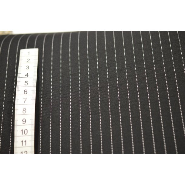 Kraftig jersey  Sort m/n�lestrib