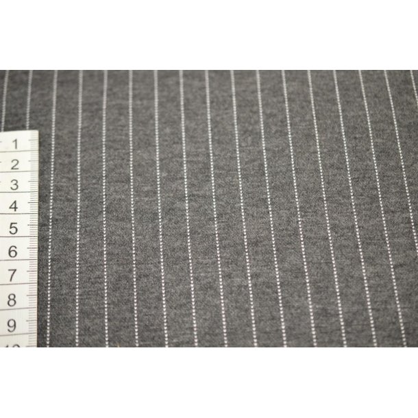 Kraftig jersey Koksgr� m/n�lestrib