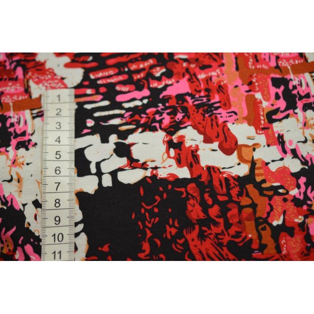 Viscose jersey R�dlig m/print