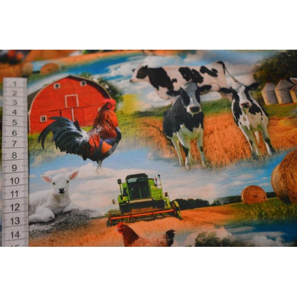 �Kotex bomulds jersey m/Husdyr