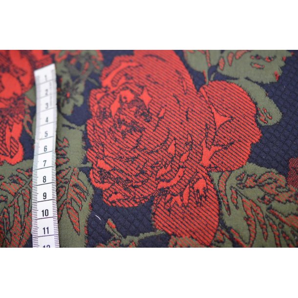 Jacquard m/blomster