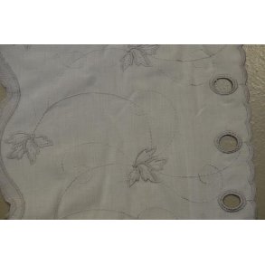 Cafegardin R�hvid m/broderi