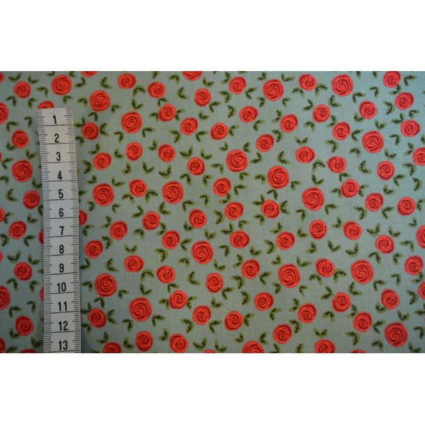 Patchwork stof m/sm� blomster