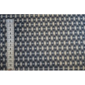 Patchwork stof bl�lig m/m�nster