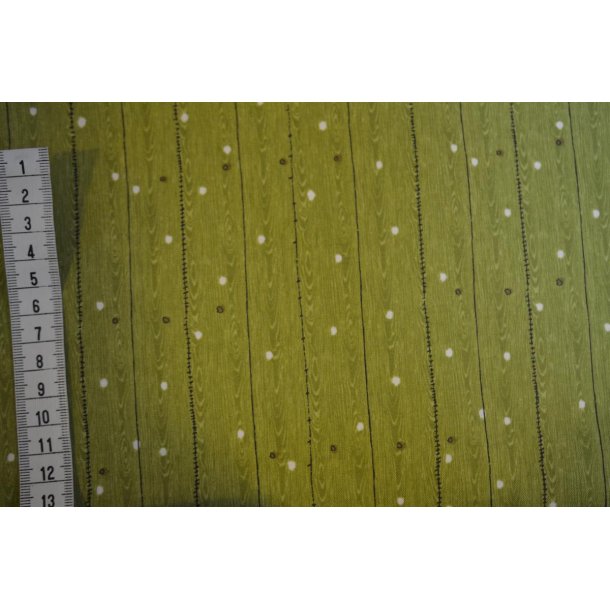 Patchwork stof gr�nlig m/strib