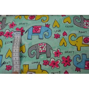 �kotex bomuld m/elefanter