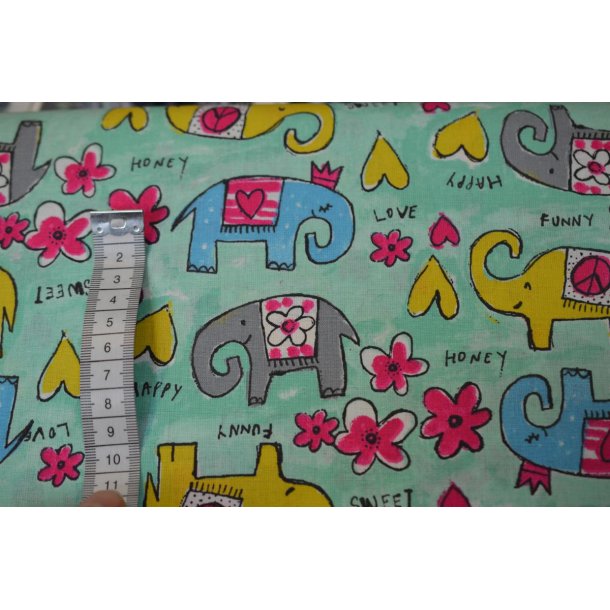 �kotex bomuld m/elefanter