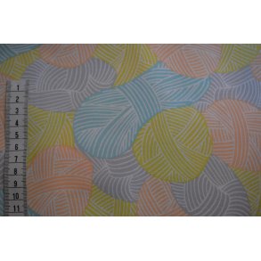 Patchworkstof m/garnn�gler