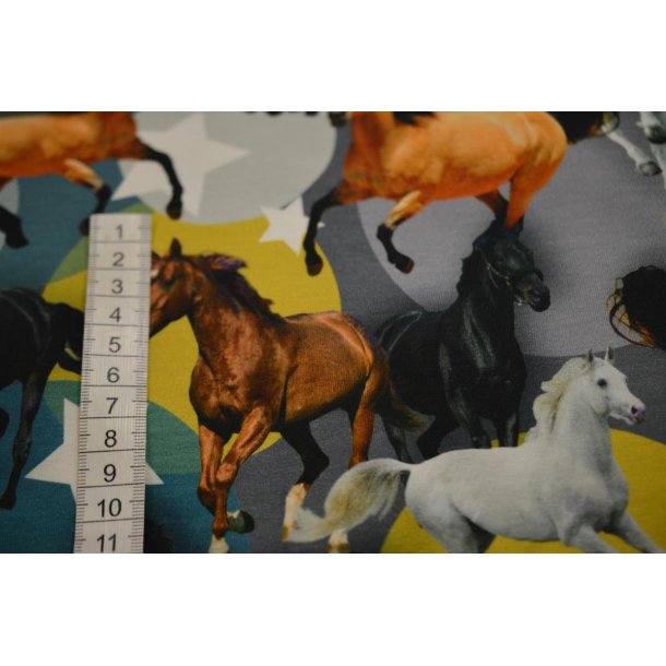 �kotex bomulds jersey m/Heste