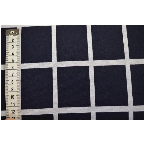 Kraftig jersey M�rkebl� m/tern