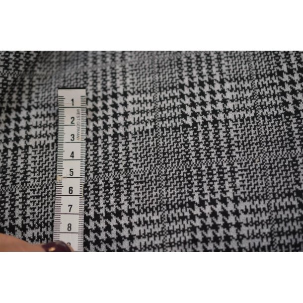 Kraftig jersey Ternet Lysgr�/Sort