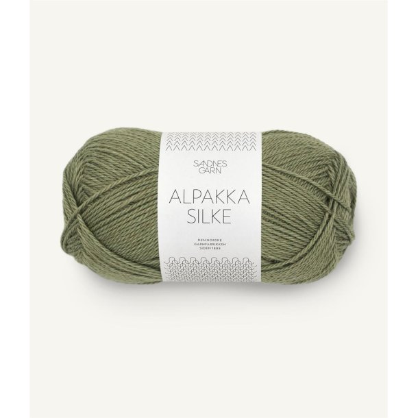 Alpakka silke, Olivengr�n